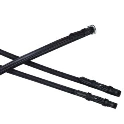 Collegiate Syntovia+ Plain Flat Reins - Black