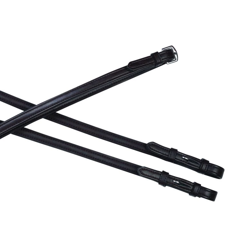 Collegiate Syntovia+ Plain Flat Reins - Black 1 Collegiate Syntovia+ Plain Flat Reins - Black