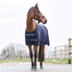 Horze Avalanche Fleece Blanket - Peacoat Dark Blue