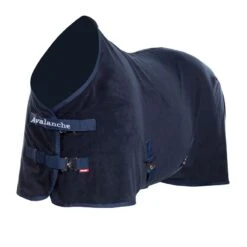 Horze Avalanche Fleece Blanket - Peacoat Dark Blue -Tackof The Day Shop 541512 800 800