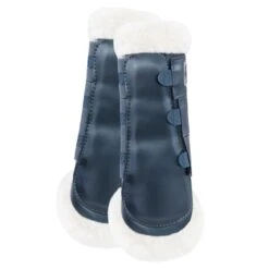 B Vertigo Drew Fleece Lined Brushing Boots - Dark Navy