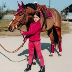 Horze Ella Pony Ear Net - Anemone Dark Pink -Tackof The Day Shop 545128 800 800