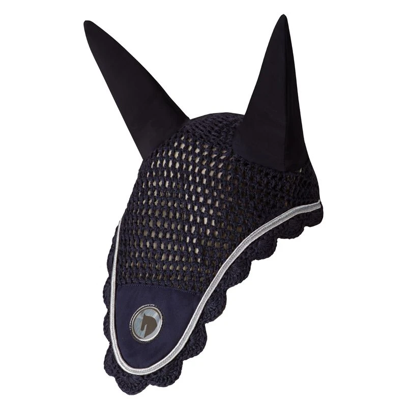 Horze Ella Pony Ear Net - Peacoat Dark Blue 1 Horze Ella Pony Ear Net - Peacoat Dark Blue