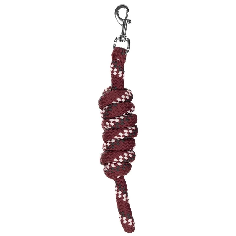 Equinavia Iris Soft Lead W/Snap - Burgandy/White/Grey 1 Equinavia Iris Soft Lead W/Snap - Burgandy/White/Grey