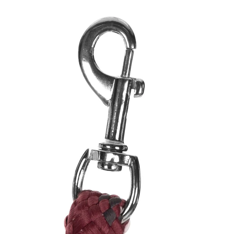 Equinavia Iris Soft Lead W/Snap - Burgandy/White/Grey 2 Equinavia Iris Soft Lead W/Snap - Burgandy/White/Grey - Image 2