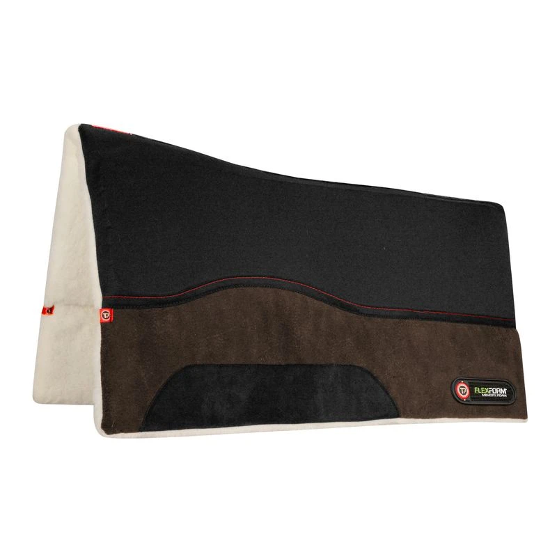 T3 Western Pad W/FlexForm - Brown MicroSuede 1 T3 Western Pad W/FlexForm - Brown MicroSuede