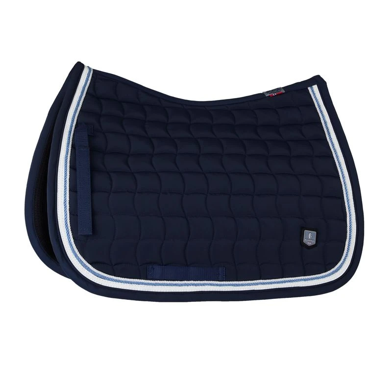 B Vertigo Cameron Double Corded All Purpose Saddle Pad - Dark Navy 1 B Vertigo Cameron Double Corded All Purpose Saddle Pad - Dark Navy