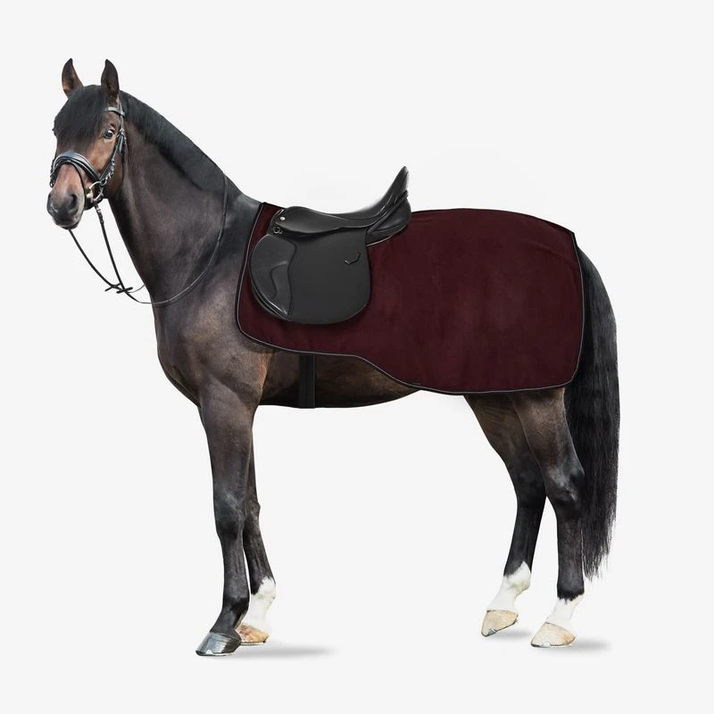 Horze Kiel Fleece Riding Blanket - Dark Red 1 Horze Kiel Fleece Riding Blanket - Dark Red