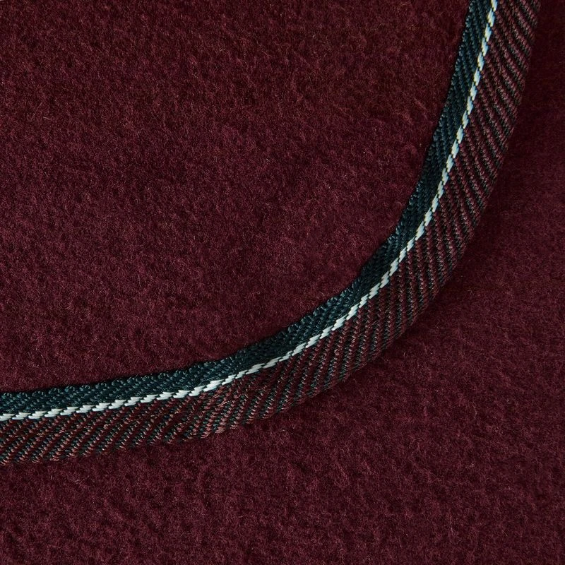 Horze Kiel Fleece Riding Blanket - Dark Red 2 Horze Kiel Fleece Riding Blanket - Dark Red - Image 2