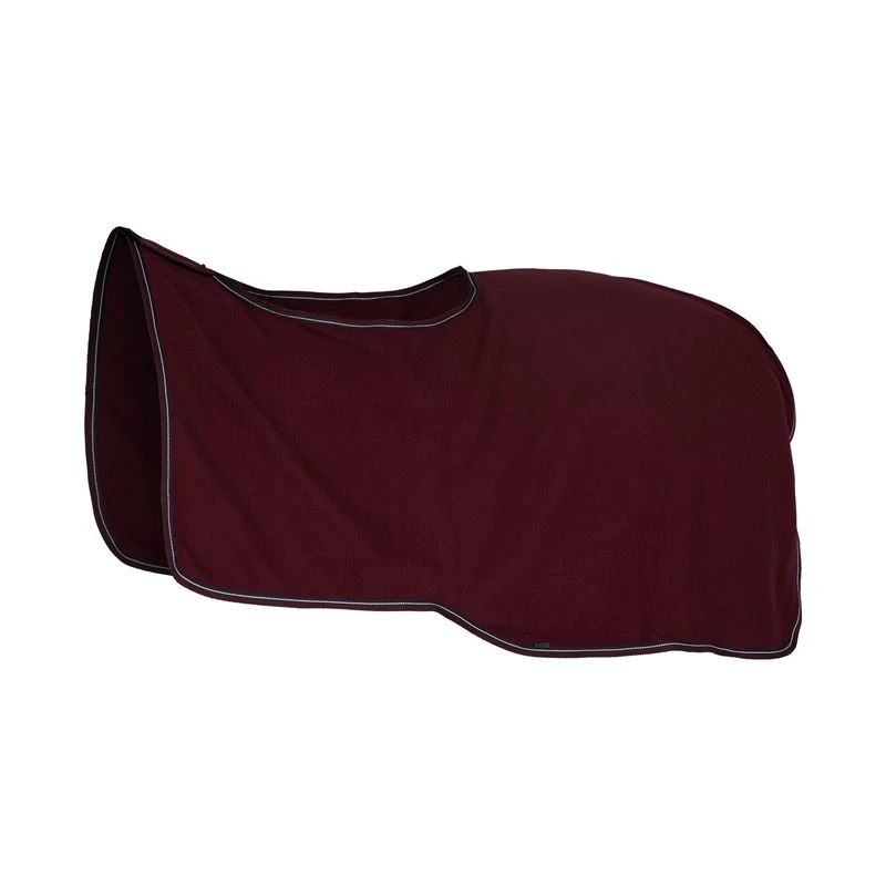 Horze Kiel Fleece Riding Blanket - Dark Red 4 Horze Kiel Fleece Riding Blanket - Dark Red - Image 4