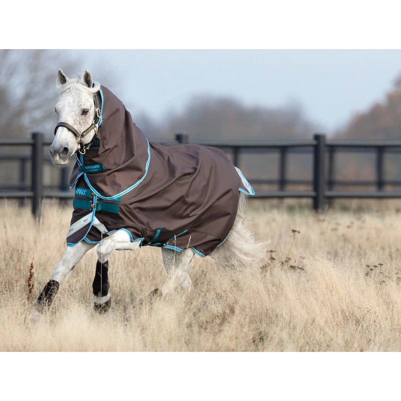 Amigo Bravo 12 Pony Plus Turnout 0g - Excalibur/Aqua/Turquoise 2 Amigo Bravo 12 Pony Plus Turnout 0g - Excalibur/Aqua/Turquoise - Image 2