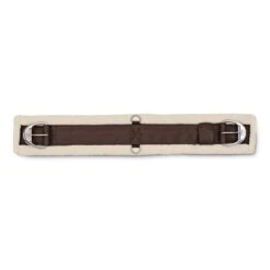 WoolBack Competition Roller Buckle Cinch - Brown/Natural