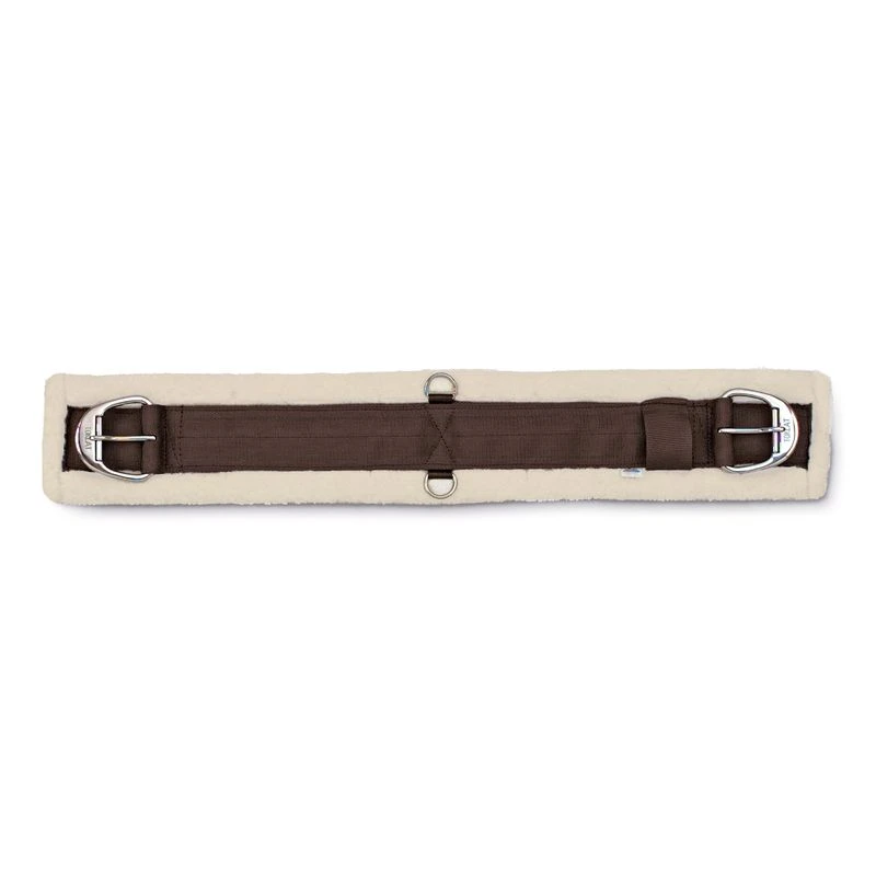 WoolBack Competition Roller Buckle Cinch - Brown/Natural 1 WoolBack Competition Roller Buckle Cinch - Brown/Natural