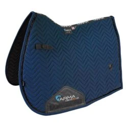 Shires ARMA Glitter Trim Dressage Saddle Pad - Navy
