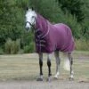 Weatherbeeta Anti-Static Fleece Cooler Combo Neck - Maroon/Grey/White