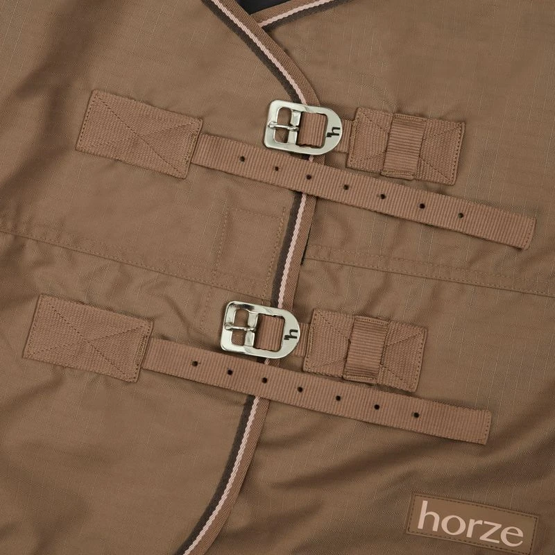 Horze Glasgow Heavy Weight Turnout Blanket 350g - Cocoa Mocha 2 Horze Glasgow Heavy Weight Turnout Blanket 350g - Cocoa Mocha - Image 2
