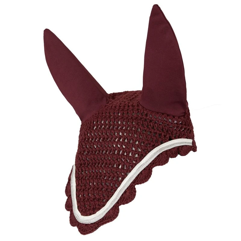 Horze Geneva Ear Net - Merlot 1 Horze Geneva Ear Net - Merlot
