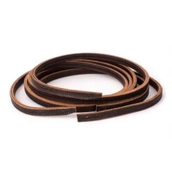 Perri's Slot Double Stitched Western Reins - Dark Havana