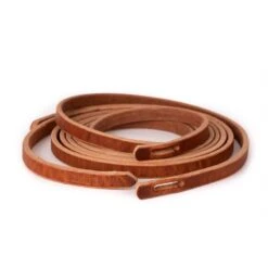 Perri's Slot End Harness Leather Western Reins - Brown