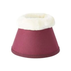Horze Lincoln Faux Fur Bell Boots - Merlot -Tackof The Day Shop 600797 800 800