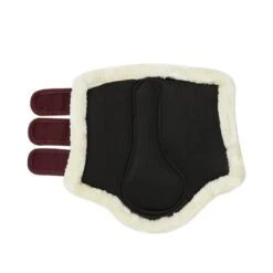 Horze Lincoln Faux Fur Brushing Boots - Merlot -Tackof The Day Shop 601718 800 800