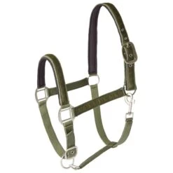Horze Victoria Halter - Beetle Khaki Green