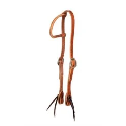 Perri's One Ear Tie End Western Headstall - Brown