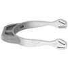 Herm Sprenger 20mm Flat Neck Fairrider Spurs - Silver Aluminum/Silver