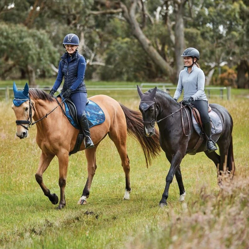 Weatherbeeta Prime Marble Shimmer All Purpose Saddle Pad - Navy/Gold Swirl Marble 3 Weatherbeeta Prime Marble Shimmer All Purpose Saddle Pad - Navy/Gold Swirl Marble - Image 3