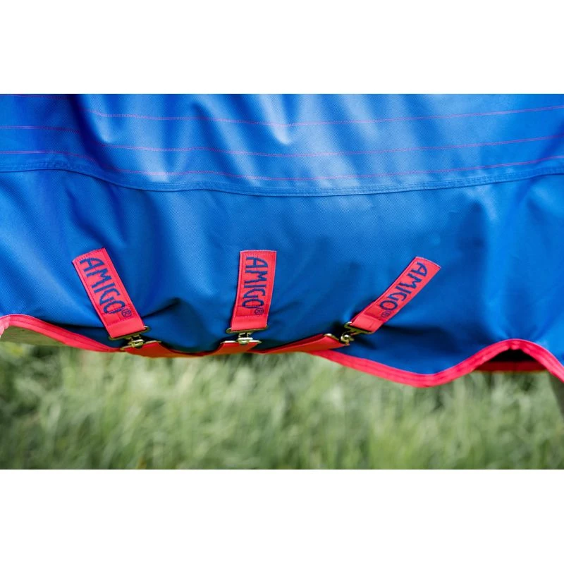 Amigo Bravo 12 Reflective Plus Turnout 250g - Blue/Reflective/Pink 2 Amigo Bravo 12 Reflective Plus Turnout 250g - Blue/Reflective/Pink - Image 2