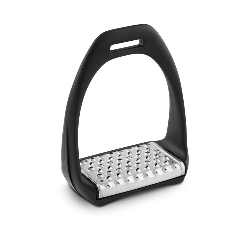 Royal Rider Sport Junior Stirrups - Black/Stainless Steel Pad 1 Royal Rider Sport Junior Stirrups - Black/Stainless Steel Pad