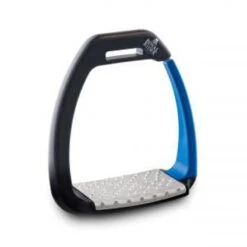 Royal Rider Concept Stirrups - Black/Blue/Aluminum Pad