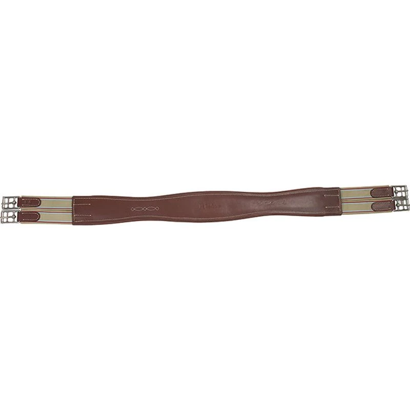 M. Toulouse Contour Shaped Padded Leather Girth - Cognac 1 M. Toulouse Contour Shaped Padded Leather Girth - Cognac