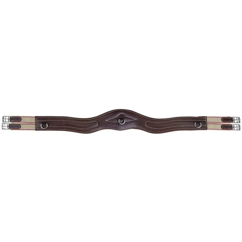 M. Toulouse Anatomic Shaped Padded Leather Girth - Chocolate 1 M. Toulouse Anatomic Shaped Padded Leather Girth - Chocolate