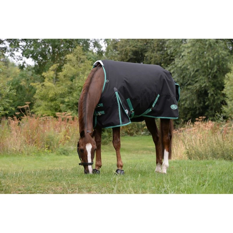 Weatherbeeta Green-Tec 900D Standard Neck Lite Plus - Black/Bottle Green 2 Weatherbeeta Green-Tec 900D Standard Neck Lite Plus - Black/Bottle Green - Image 2