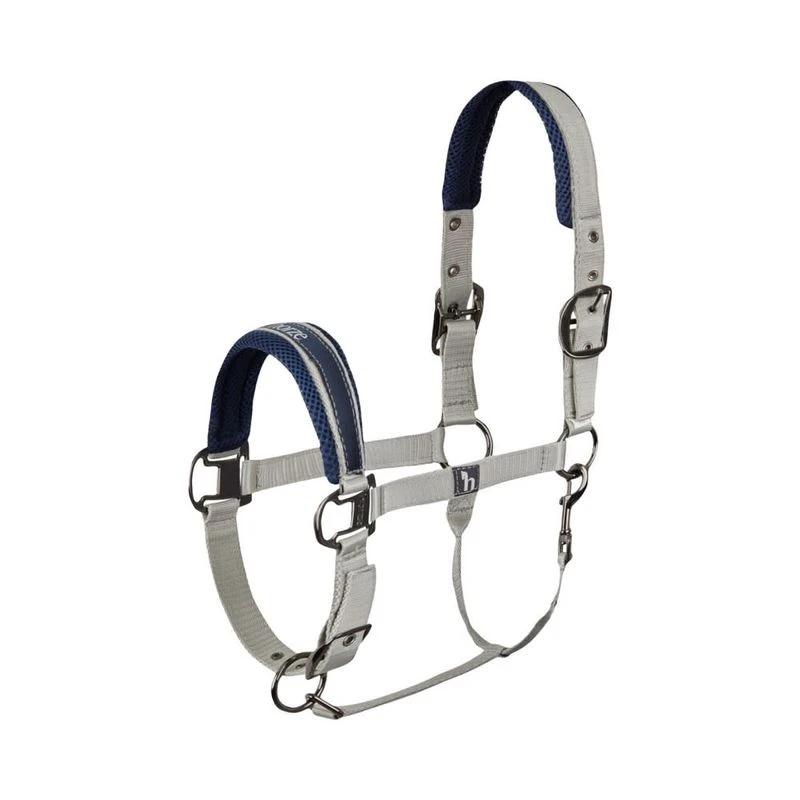 Horze Wicklow Comfort Mesh Halter - Harbour Mist Gray 1 Horze Wicklow Comfort Mesh Halter - Harbour Mist Gray