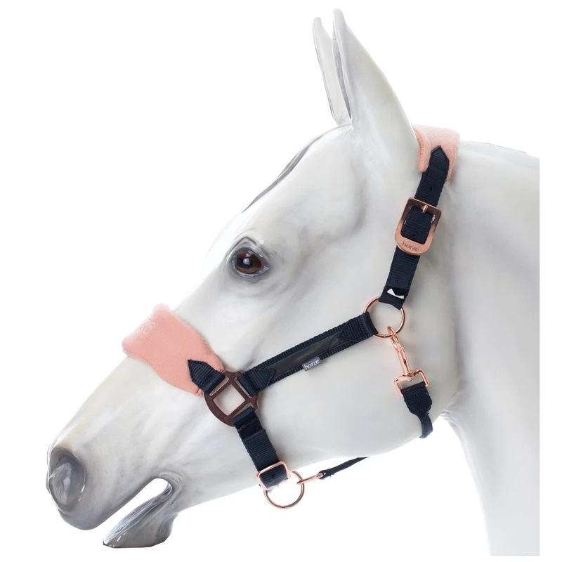 Horze Trixi Pony Soft Fleece Halter - Dark Navy 3 Horze Trixi Pony Soft Fleece Halter - Dark Navy - Image 3