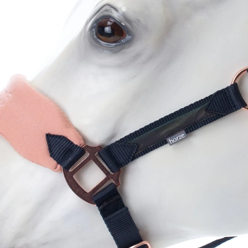 Horze Trixi Pony Soft Fleece Halter - Dark Navy 4 Horze Trixi Pony Soft Fleece Halter - Dark Navy - Image 4