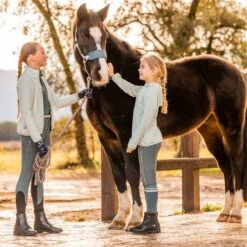 Horze Trixi Pony Soft Fleece Halter - Dusty Aqua 7 Horze Trixi Pony Soft Fleece Halter - Dusty Aqua -Tackof The Day Shop 649794 800 800