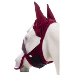 Horze Kenya Long Nose Fly Mask - Rhubarb Dark Red -Tackof The Day Shop 659817 800 800