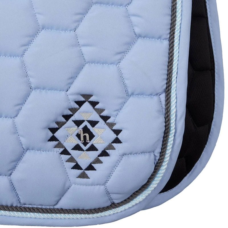 Horze Arizona Double Corded Dressage Saddle Pad - Cashmere Blue 3 Horze Arizona Double Corded Dressage Saddle Pad - Cashmere Blue - Image 3
