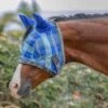 Kensington Signature Fly Mask W/Fleece,Ears And Forelock Hole - Blue Ice