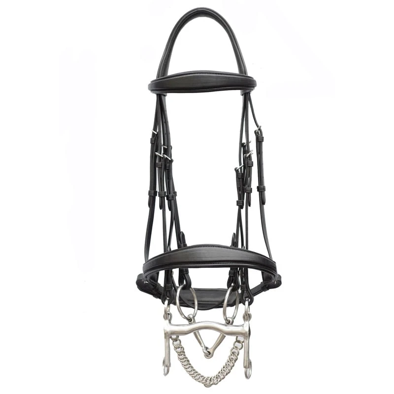 Nunn Finer Castellana Dressage Double Bridle - Black 1 Nunn Finer Castellana Dressage Double Bridle - Black