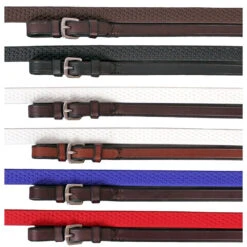 Nunn Finer Soft Grip Reins - Black/Brass