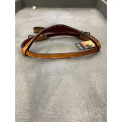 Western Rawhide Long Cheek Buckstitch Browband Headstall - Golden -Tackof The Day Shop 674948 800 800