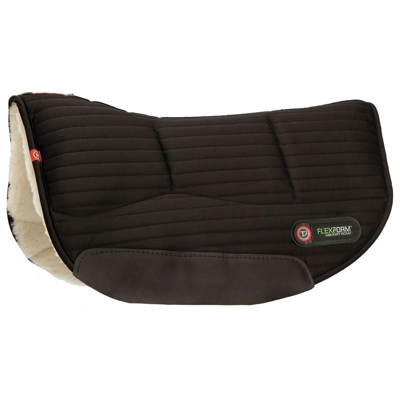 T3 WoolBack FlexForm Round Skirt Pad W/Shims - Black 1 T3 WoolBack FlexForm Round Skirt Pad W/Shims - Black