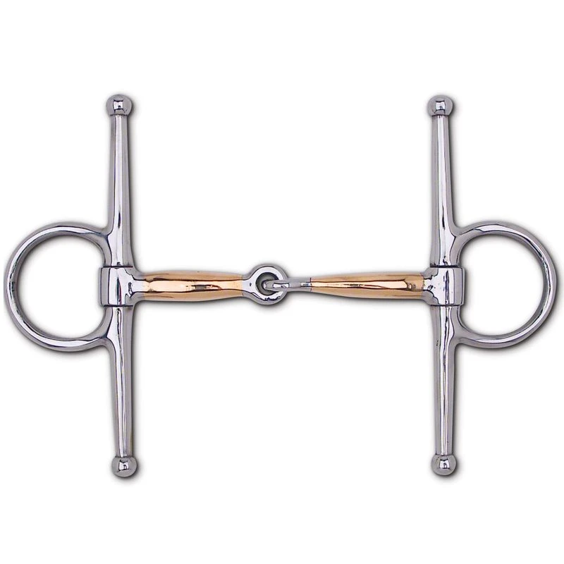 Toklat Full Cheek Thin Copper Mouth Snaffle Bit 1 Toklat Full Cheek Thin Copper Mouth Snaffle Bit