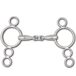 Toklat Four Ring Hollow Mouth French Link Continental Bit