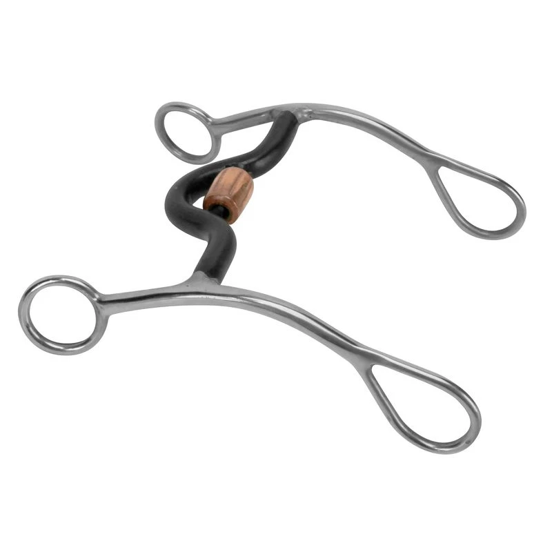 Toklat Sweet Iron Port Copper Roller Solid Shank 2 Toklat Sweet Iron Port Copper Roller Solid Shank - Image 2