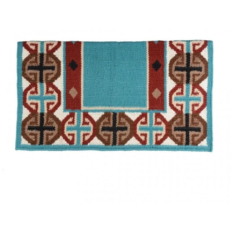 Western Rawhide Country Legend Crosses New Zealand Wool Standard Show Blanket - Turquoise/Red/White/Tan 1 Western Rawhide Country Legend Crosses New Zealand Wool Standard Show Blanket - Turquoise/Red/White/Tan